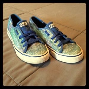 Size 3 Keds glitter shoes